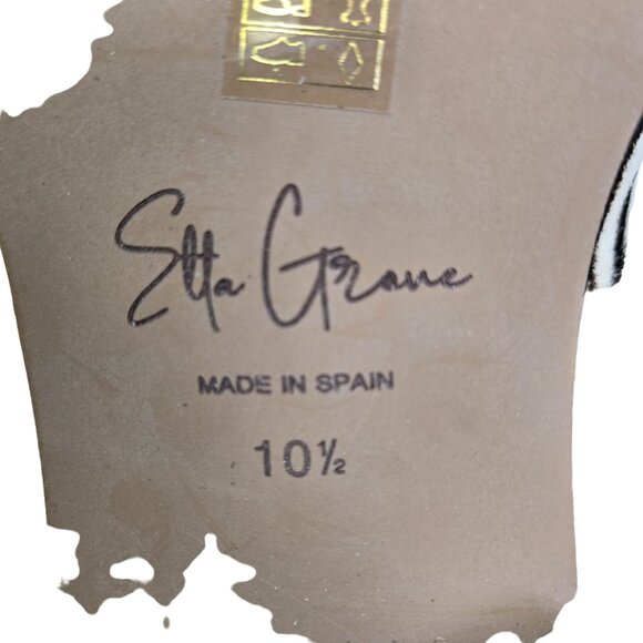 NWOT/NWOB Etta Grove Calf Hair Zebra Print Loafer Shoes Size 10.5 - Picture 4 of 9